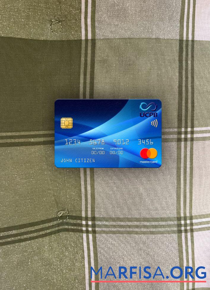 Blank Philippines The United Coconut Planters Bank (UCPB) mastercard photolook front download for verification